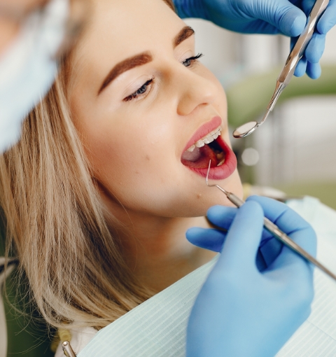 Girl Teeth Checking